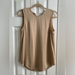 Theory Bringam Silk Sleeveless Top